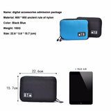 Waterproof Travel Kit- Nylon Cable Holder Bag/ Electronic Accessories USB Drive Storage Case Bag - [variant_title] | TrekBite