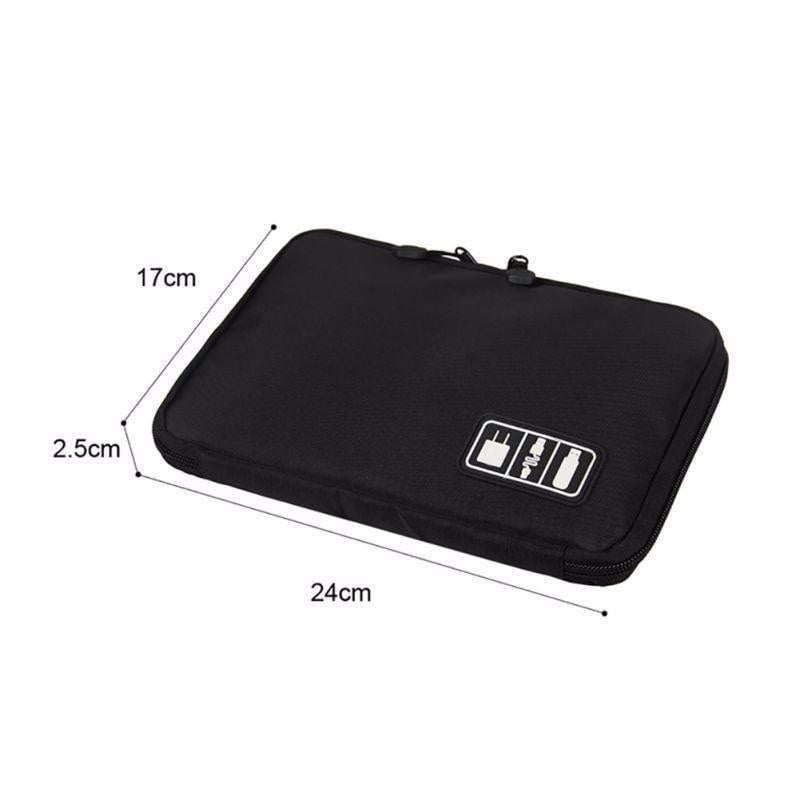 Waterproof Travel Kit- Nylon Cable Holder Bag/ Electronic Accessories USB Drive Storage Case Bag - [variant_title] | TrekBite