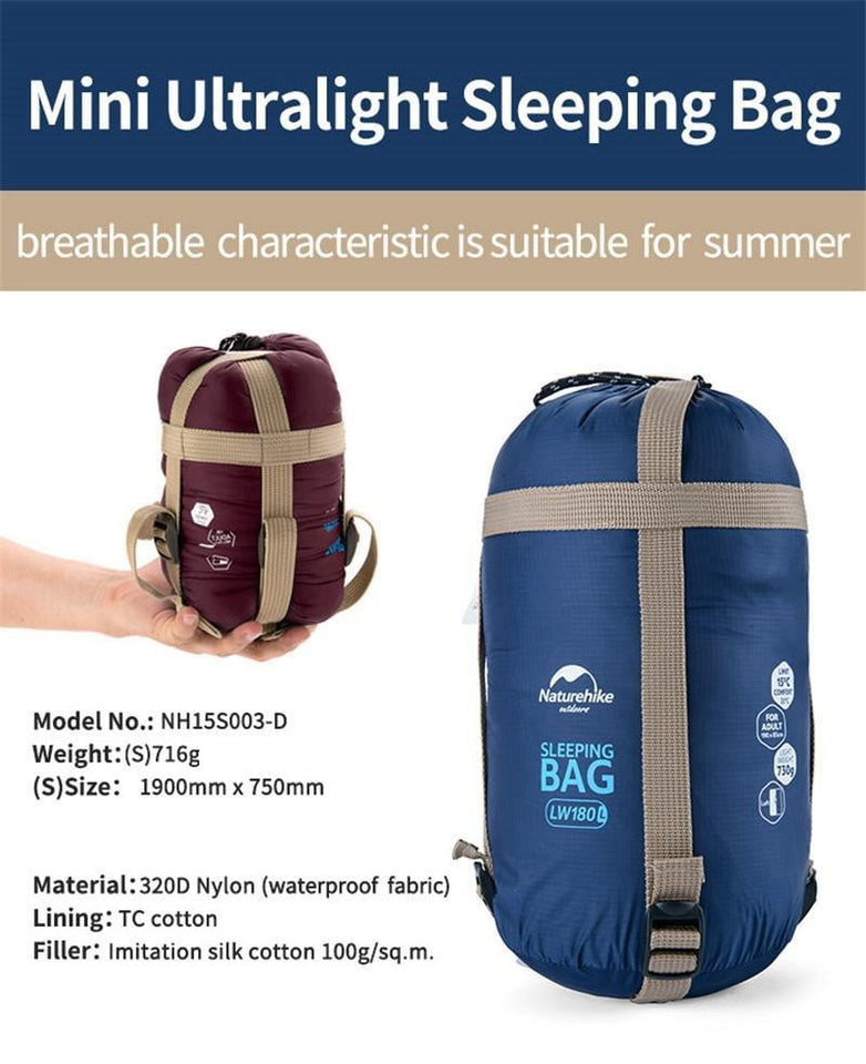 Naturehike Sleeping Bag Ultralight Portable- Outdoor/ Spring Autumn - [variant_title] | TrekBite