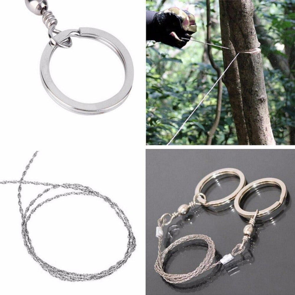 Portable Survival Gear Steel Wire Saw Manual Hand Steel Rope Chain Travel Tool/ Outdoor - [variant_title] | TrekBite