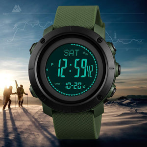 SKMEI Altimeter Barometer Thermometer Altitude Men Digital Watches Sports Clock Climbing Hiking Wristwatch Montre Homme 1418 - [variant_title] | TrekBite