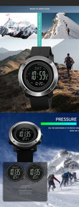 SKMEI Altimeter Barometer Thermometer Altitude Men Digital Watches Sports Clock Climbing Hiking Wristwatch Montre Homme 1418 - [variant_title] | TrekBite