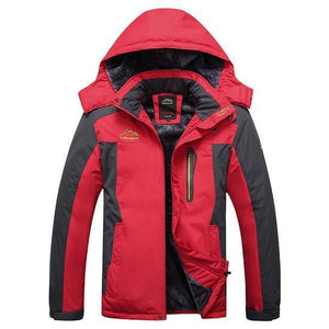 Mountainskin Men's Winter Fleece Thermal Windbreaker Jackets For Outdoor - Red / Asian Size L | TrekBite