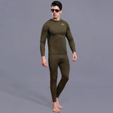 Men's Winter Warm Thermal Underwear Sets Fleece [Quick Drying] Shirt For Outdoor - [variant_title] | TrekBite