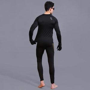 Men's Winter Warm Thermal Underwear Sets Fleece [Quick Drying] Shirt For Outdoor - [variant_title] | TrekBite